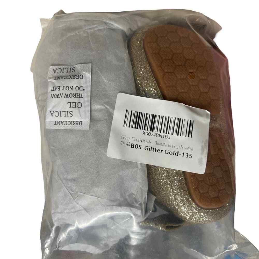Felix & Flora Gold Sparkle Baby Shoes Size 18-24 Mo NWT - Picture 10 of 11